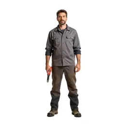 Vineyard worker with secateurs