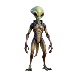 Chitinous alien scout