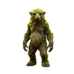 Forest spirit of moss and bark