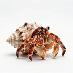 Hermit crab in a shell