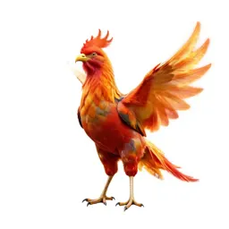 Phoenix in flame