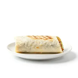 Burrito cut in half