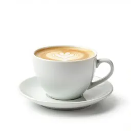 Flat white in a ceramic cup