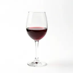 Glass of red wine
