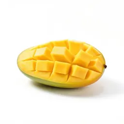 Mango sliced open