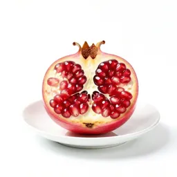 Pomegranate halved
