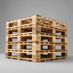 Stacked euro pallet