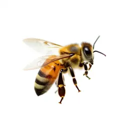 Honeybee on a comb