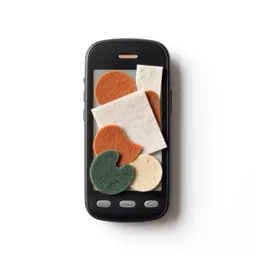 Mobile with felt shapes