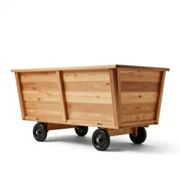 Wagon with wooden sides