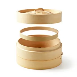 Bamboo steamer basket
