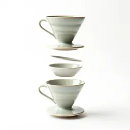 Ceramic pour-over dripper