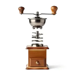 Hand-crank coffee grinder