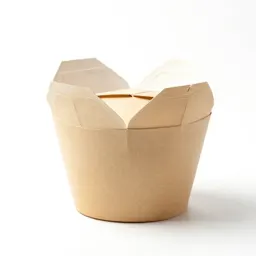 Folded takeaway noodle box