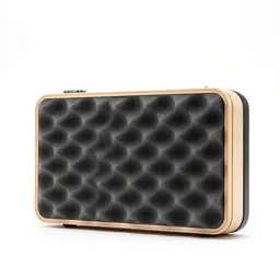 Hard camera case with foam