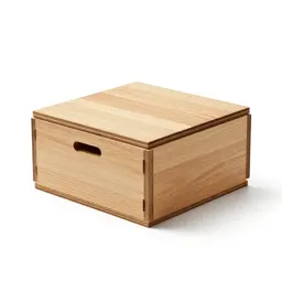 Hinged wooden gift box