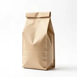 Kraft paper coffee bag with a valve