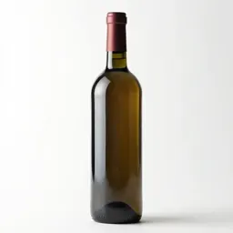 Wine bottle with a wax seal
