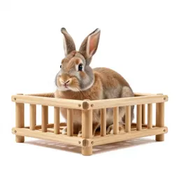 Hay rack for rabbits