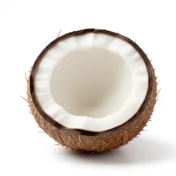 Coconut cracked open