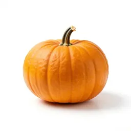 Crown pumpkin cut open