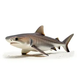 Leopard shark on sand