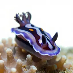 Nudibranch on coral