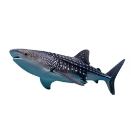 Whale shark with remoras