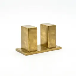 Brass bookend pair