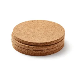 Set of coasters in cork