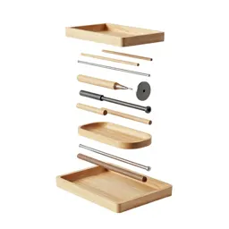Toolbox with a cantilever tray