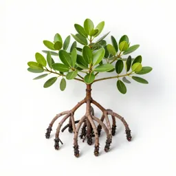 Mangrove with stilt roots