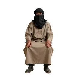 Desert nomad with a veiled face