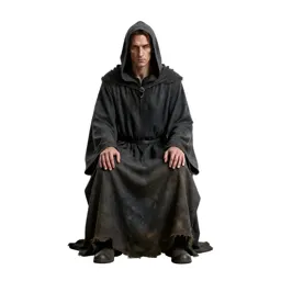 Necromancer in tattered robes