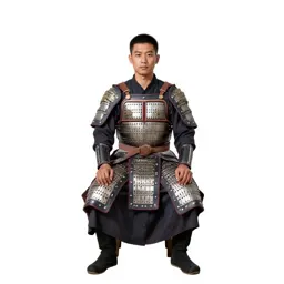 Temple guardian in ceremonial armour