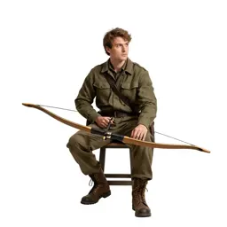 Wandering forest ranger with a longbow