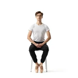 Ballet dancer in fourth position