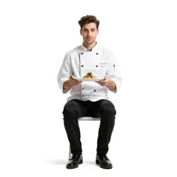 Chef plating a dish