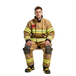 Firefighter in turnout gear