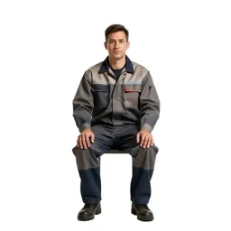 Lighthouse keeper in oilskins