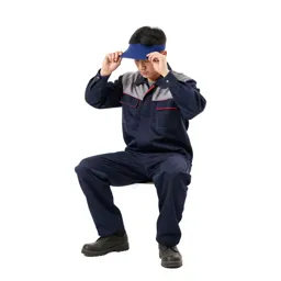 Welder lifting a visor