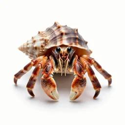 Hermit crab in a shell