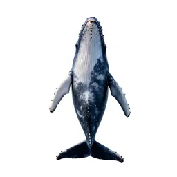 Humpback whale breaching