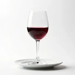 Glass of red wine