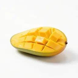 Mango sliced open
