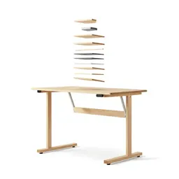 Standing desk frame