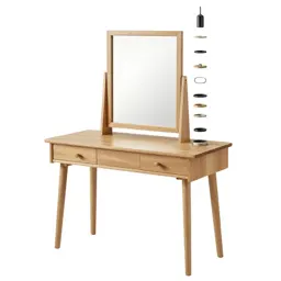 Vanity table with a mirror