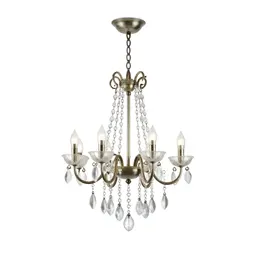 Chandelier with glass drops