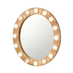 Mirror with bulb surround