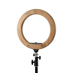 Ring light on a stand